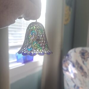 Stained Glass Bell Ornament - Multicolor